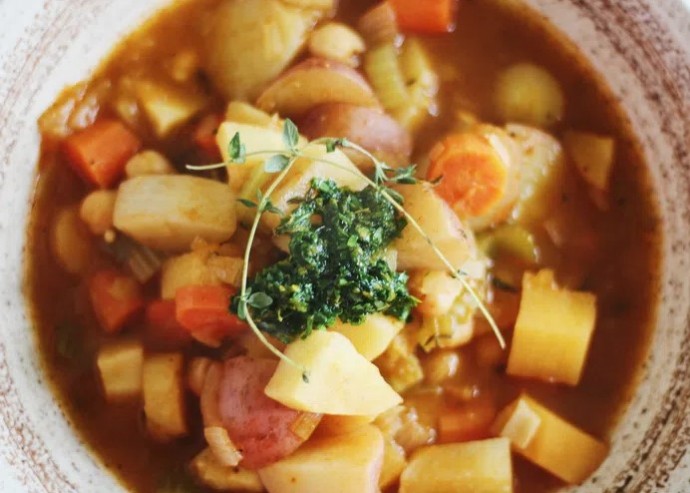 Rustic Vegan Irish Stew with Orange Gremolata Rustic Vegan Irish Stew with Orange Gremolata