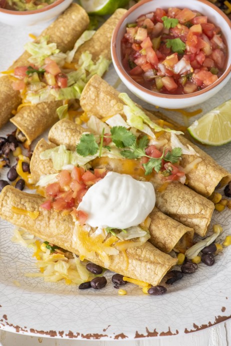 Vegetarian Baked Taquitos Vegetarian Baked Taquitos