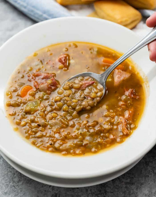 Lentil Soup with Ham