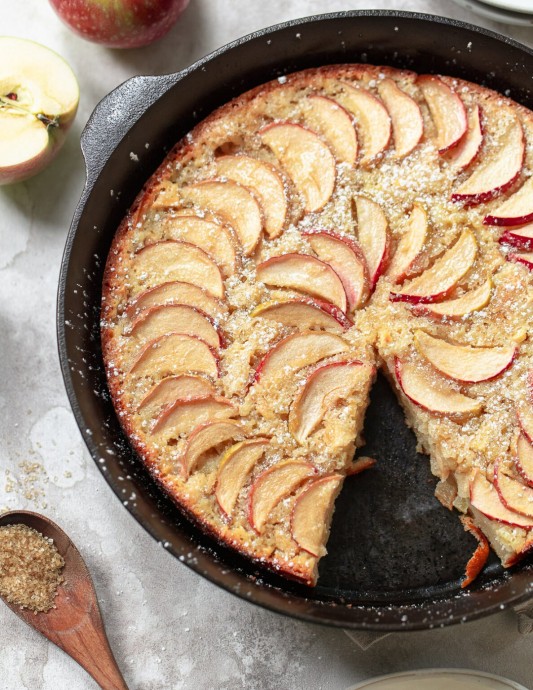 Skillet French Apple Cake