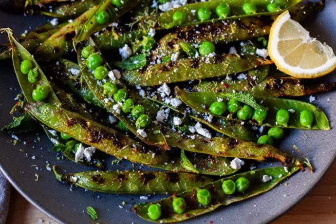 Blistered Peas-In-The-Pod With Lemon And Salt