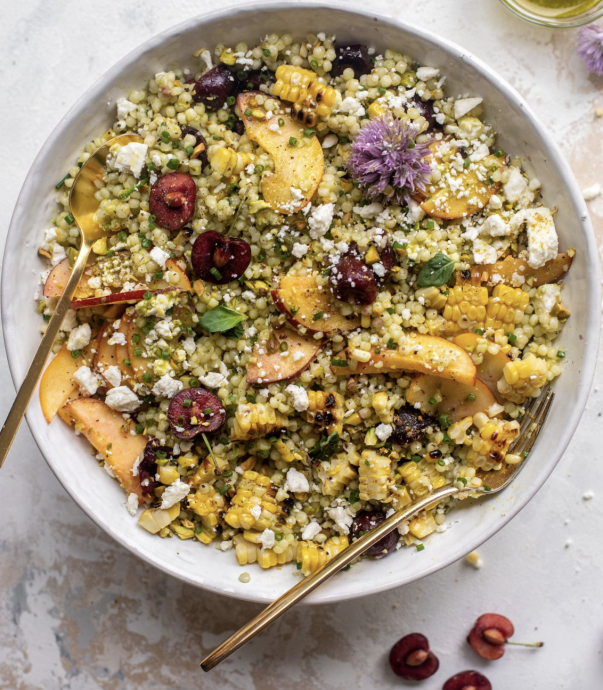 Summer Stone Fruit Couscous Salad