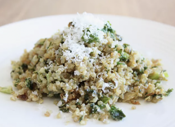 Crispy Quinoa With Kale