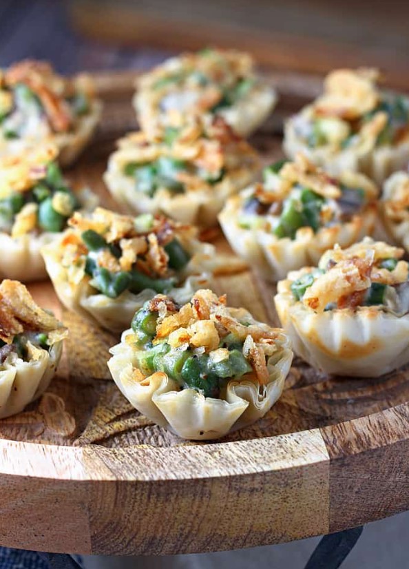 Green Bean Casserole Cups — Recipes