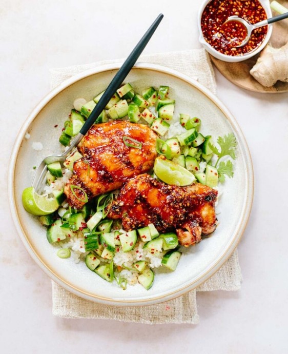 Sweet and Sticky Chicken Thighs