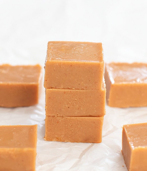 3 Ingredient Healthier Peanut Butter Fudge