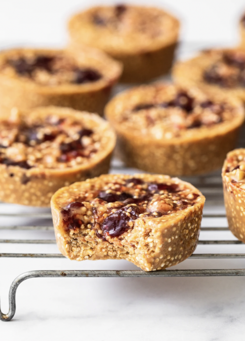 Peanut Butter and Jelly Quinoa Cups