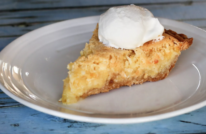 Pineapple Coconut Chess Pie