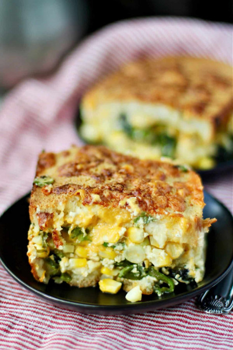 Breakfast Strata With Corn And Chiles