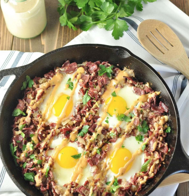 Corned Beef Hash Breakfast Skillet