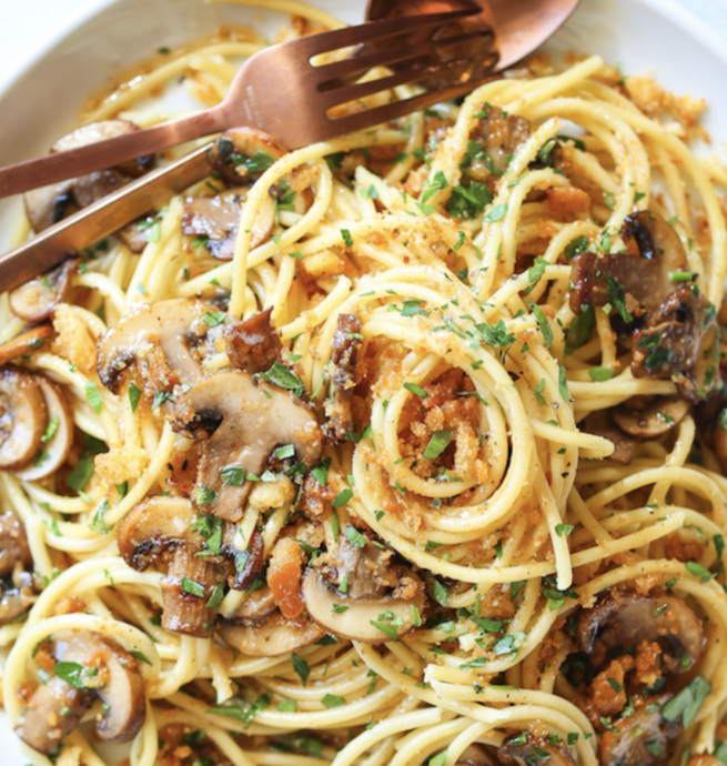 Brown Butter Mushroom Pasta