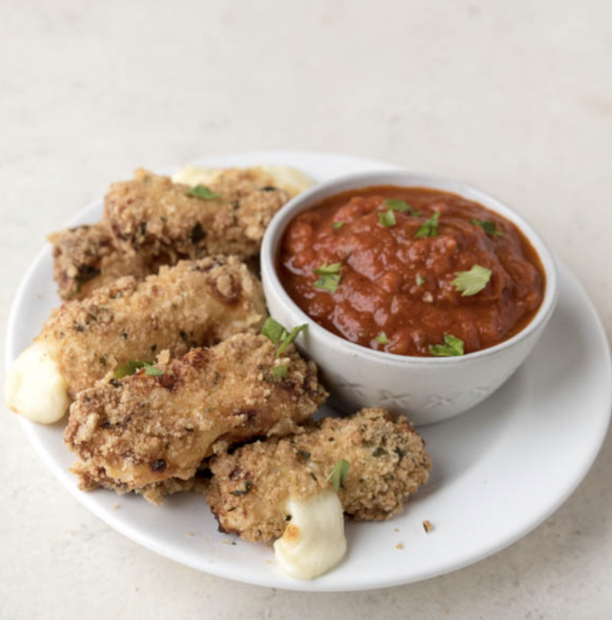 Keto Mozzarella Sticks (Nut Free, Air Fryer)