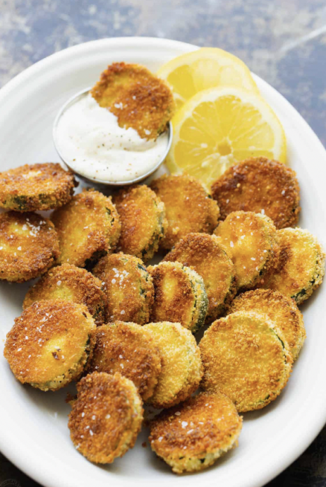 Crispy Fried Zucchini with Best Dipping Sauce