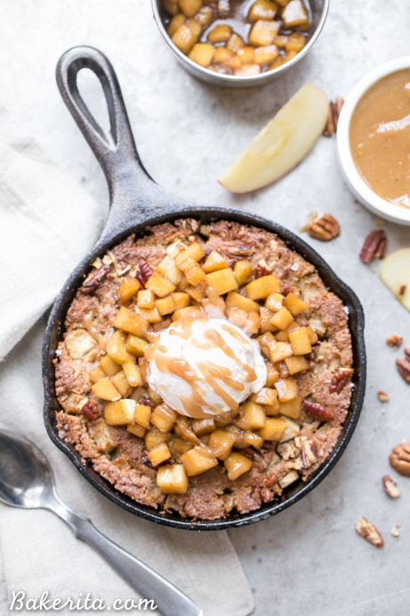 Apple Cinnamon Skillet Cookie