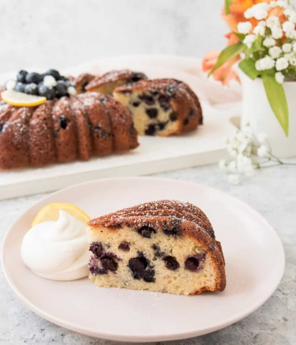 Lemon Blueberry Pound Cake