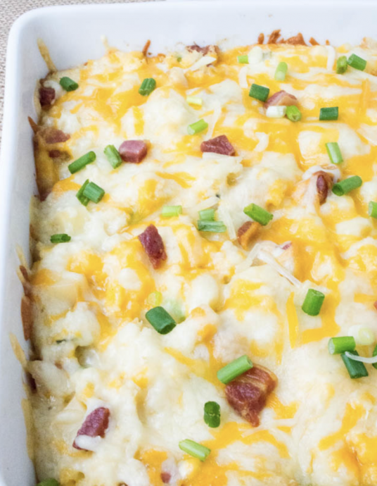 Loaded Cauliflower Bake (Low Carb, Keto)