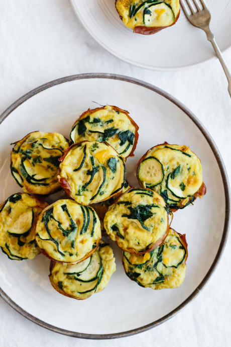 Zucchini And Prosciutto Egg Muffins