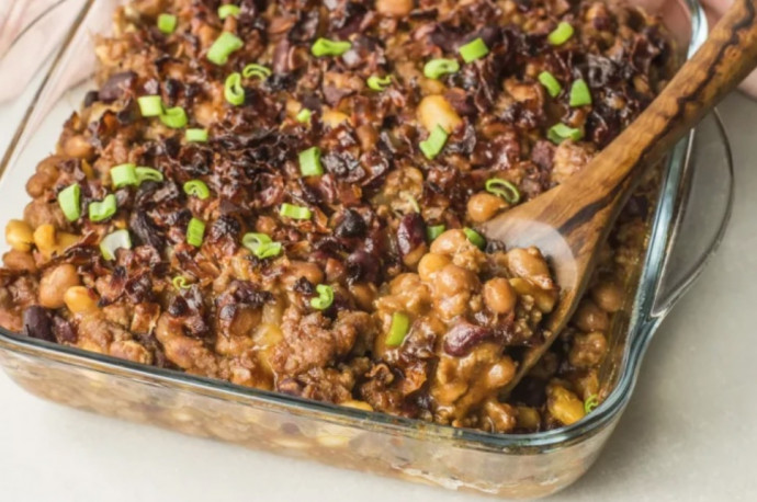 Texas Bean Bake With Ground Beef