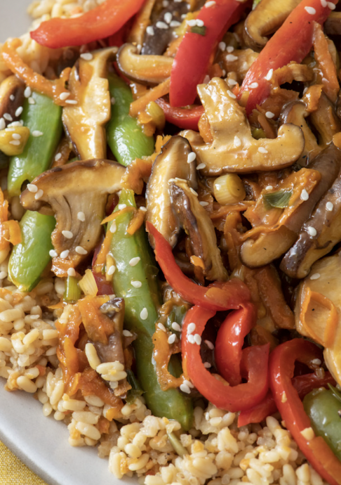 Shiitake Veggie Stir Fry