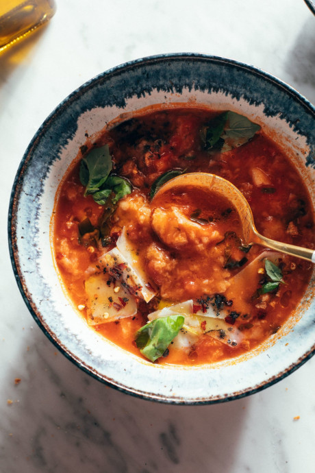 Italian Tomato and Bread Soup (Pappa Al Pomodoro)