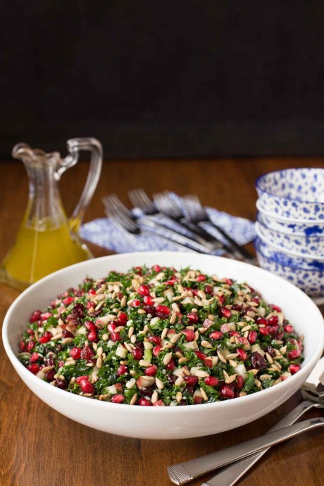Pomegranate Pear Kale Salad Pomegranate Pear Kale Salad