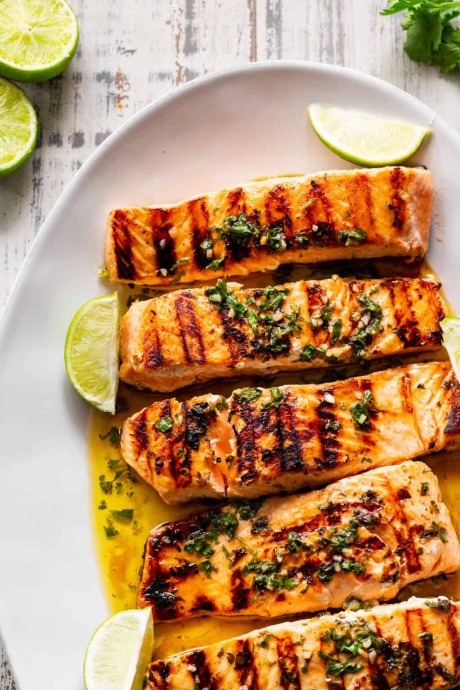 Cilantro Lime Grilled Salmon