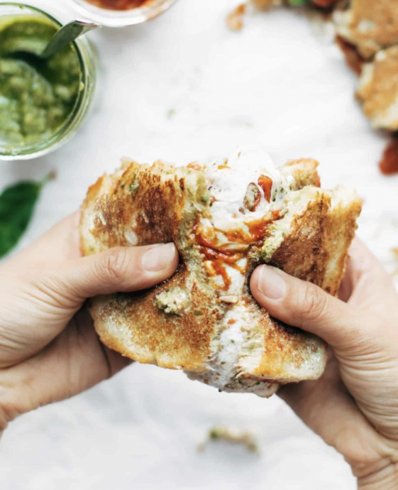 Loaded Caprese Grilled Cheese