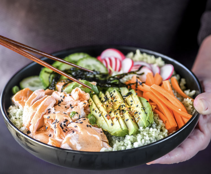 Salmon Sushi Bowls