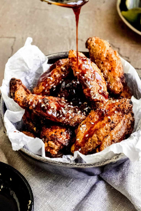 Soy Honey Glazed Chicken Wings (Baked Wings Recipe)