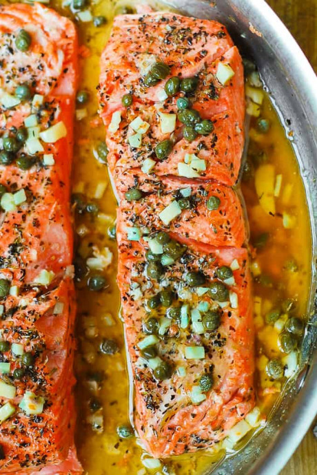 Steelhead Trout Recipe with Lemon Caper Sauce