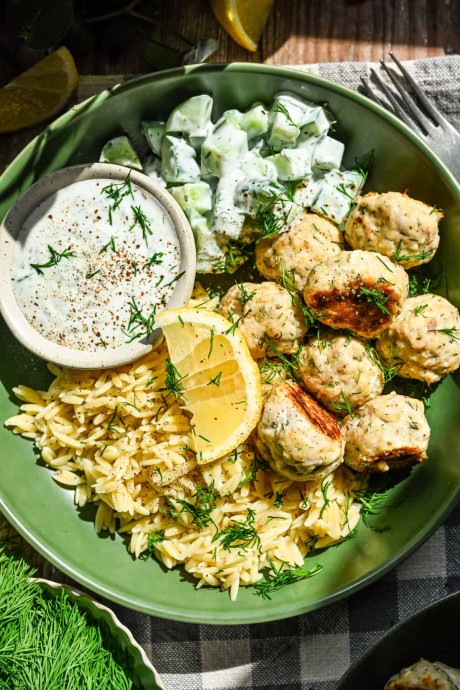 Feta Chicken Meatballs