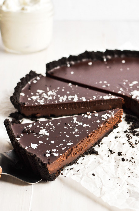 Dark Chocolate Truffle Tart