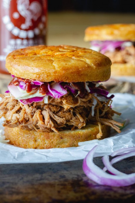 Asian Inspired Pulled Pork Sandwiches