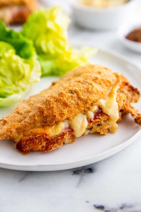 Crispy Baked Stuffed Chicken Breasts