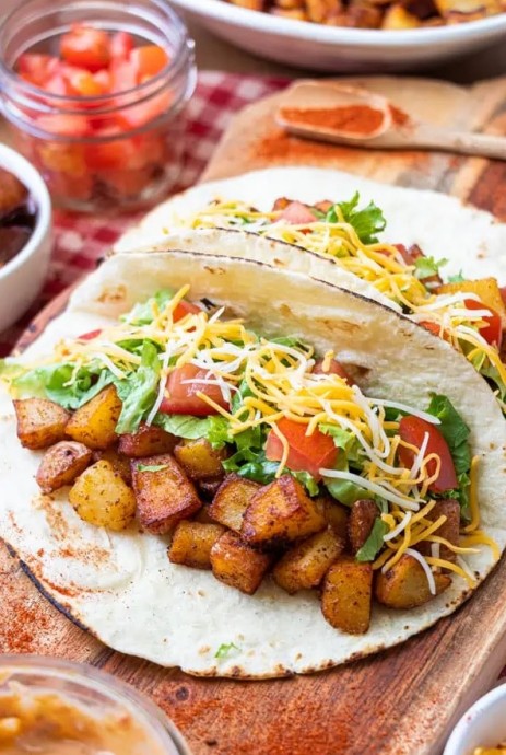 Spicy Potato Soft Taco