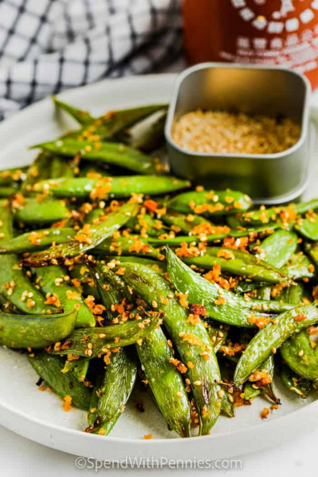 Roasted Snap Peas