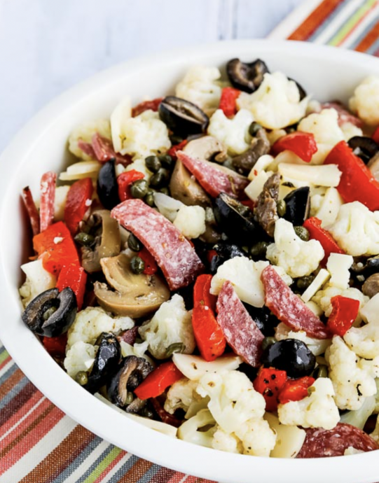 Marinated Cauliflower Antipasto Salad