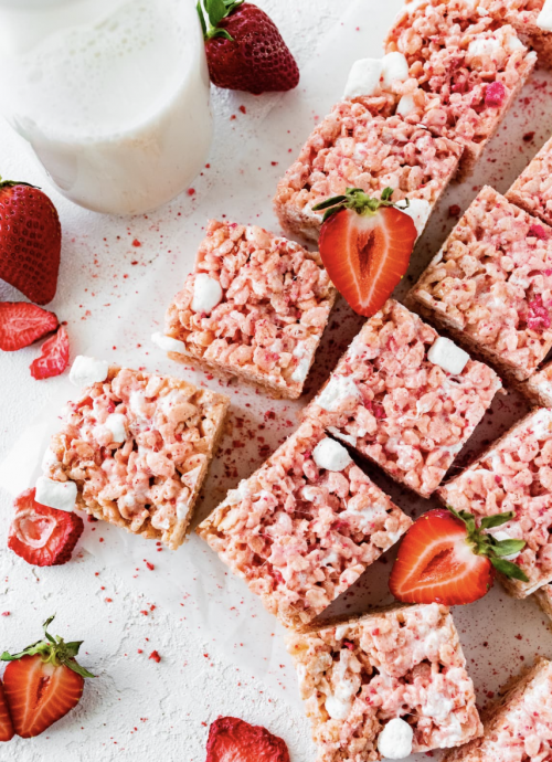 Strawberry Rice Krispie Treats