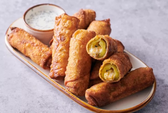 Stuffed Fried Pickles