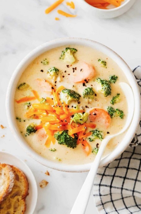 Basic + Awesome Broccoli Cheese Soup