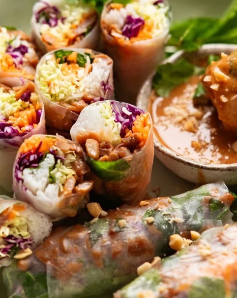 Lemongrass Chicken Rice Paper Rolls Lemongrass Chicken Rice Paper Rolls