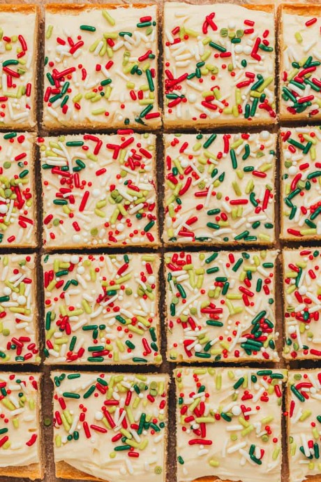 Frosted Sugar Cookie Bars