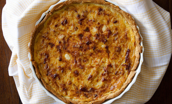 Caramelized Onion And Bacon Tart