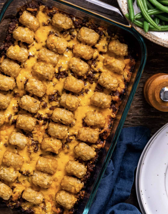 Cheesy Sloppy Joe Casserole