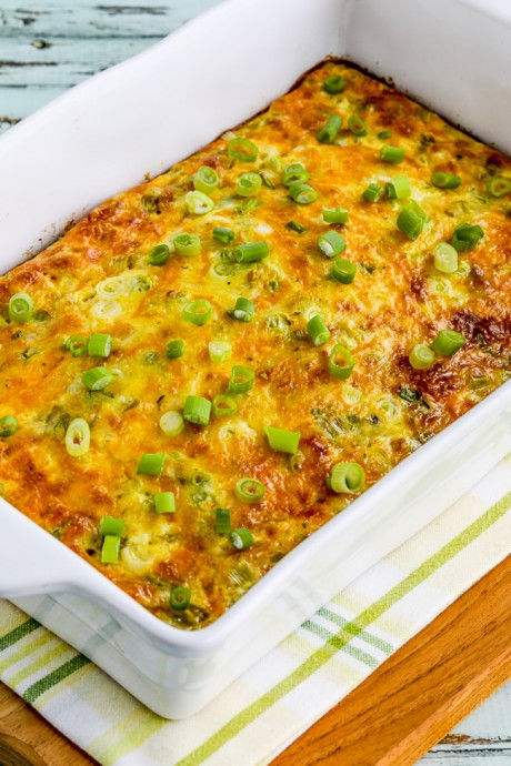 Green Chile and Cheese Keto Breakfast Casserole