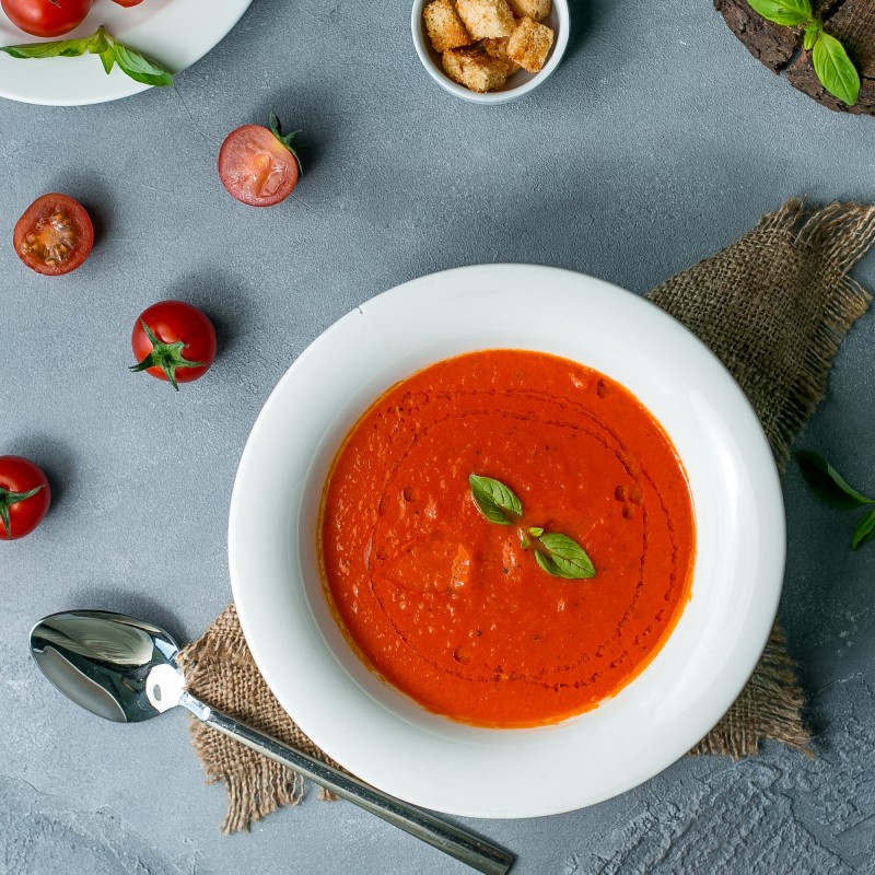 Quick & Easy: Fresh Tomato Basil Soup