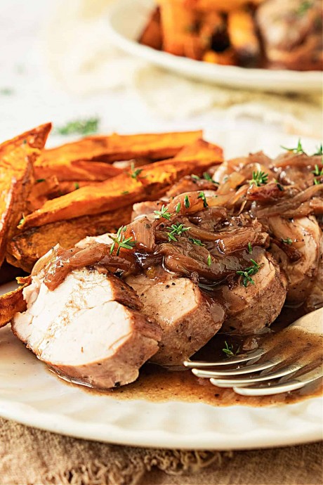 Pork Tenderloin with Port Sauce