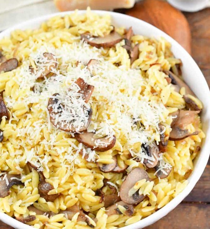 Parmesan Mushroom Orzo — Recipes