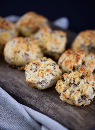 Sausage Cheddar Biscuit Bites