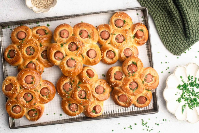 Hot Dog Flower Buns